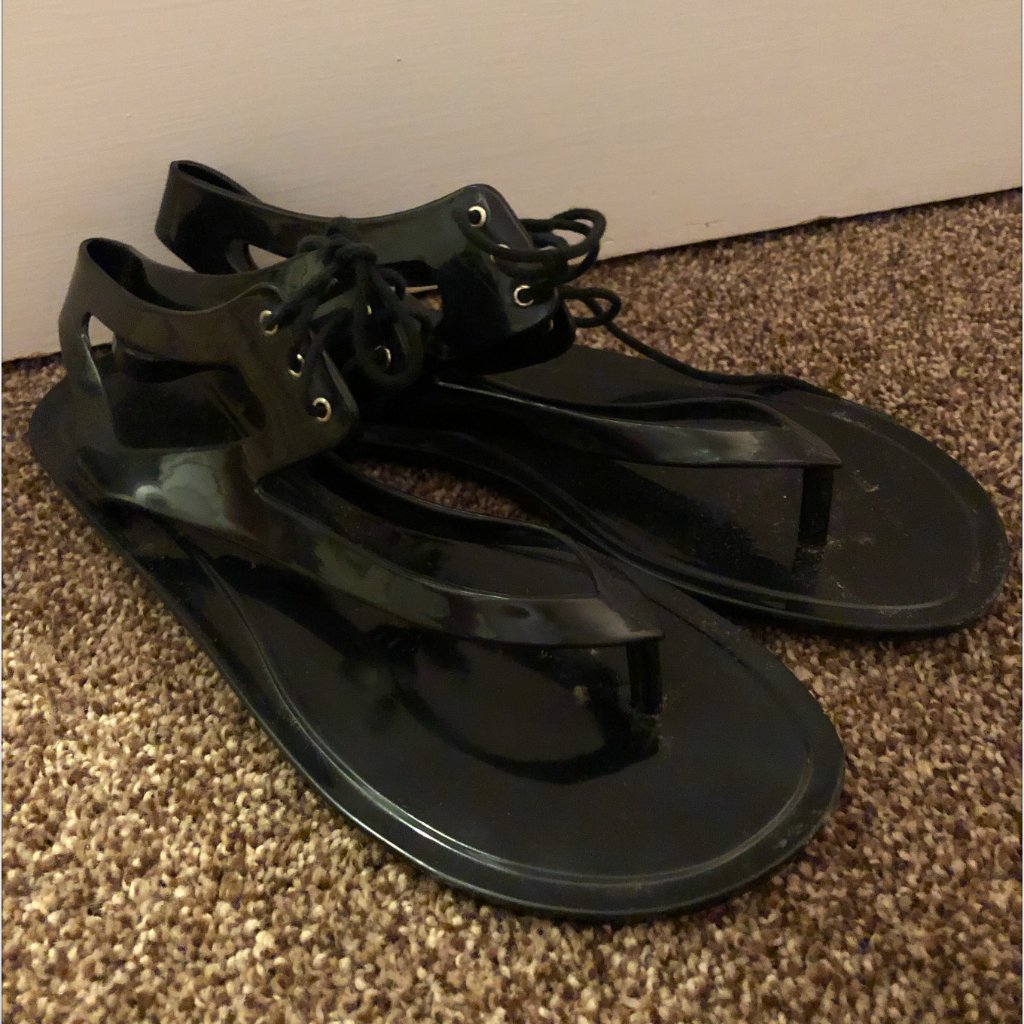 Jcrew Jelly Lace Up Sandal 10
